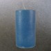 12cm x 7cm Blue Solid Colour Rustic Pillar Candles